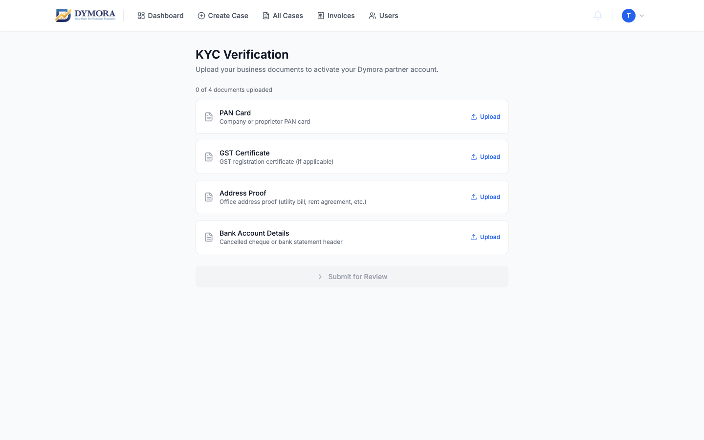 KYC page